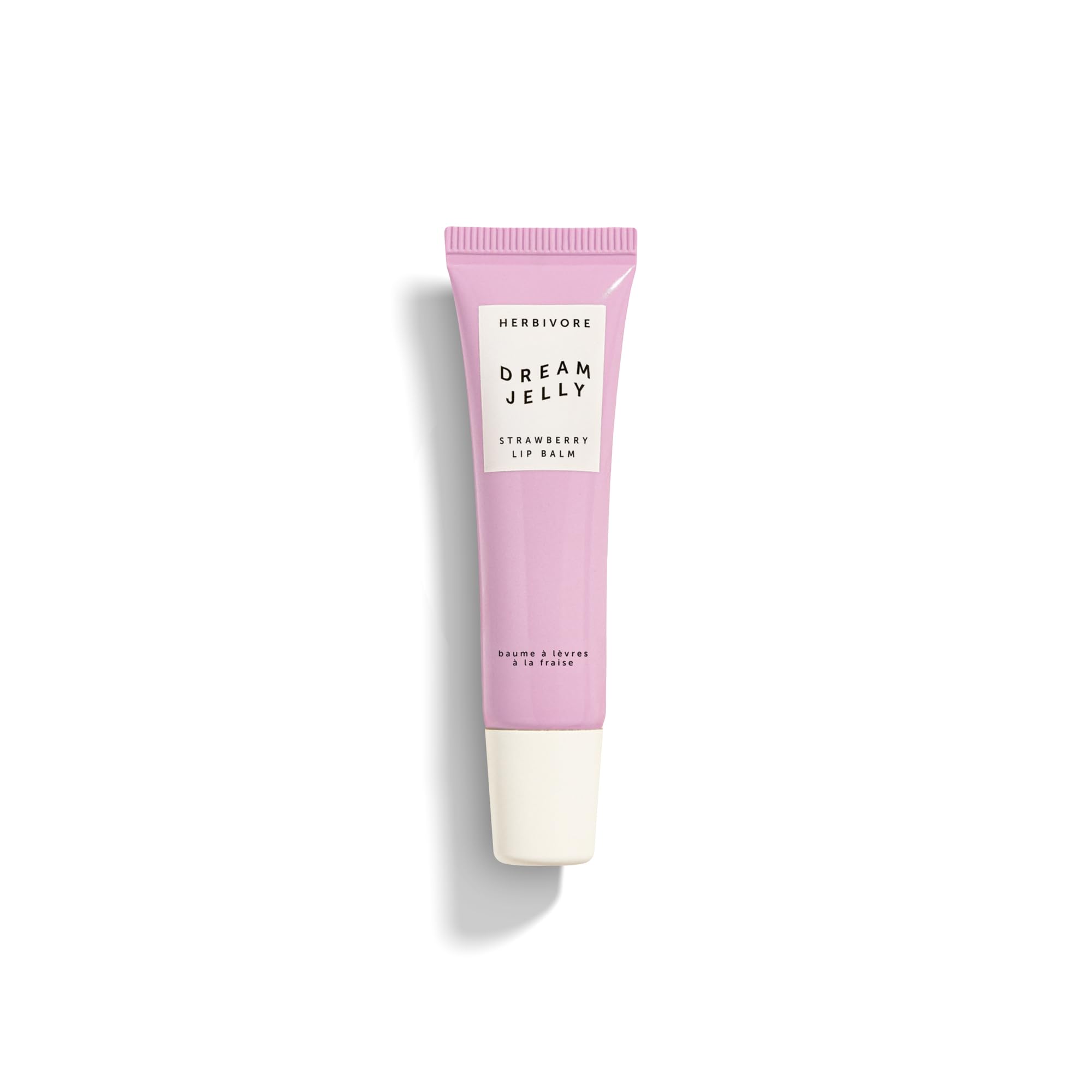 HERBIVORE Dream Jelly lip balm packaging for easy on-the-go hydration.