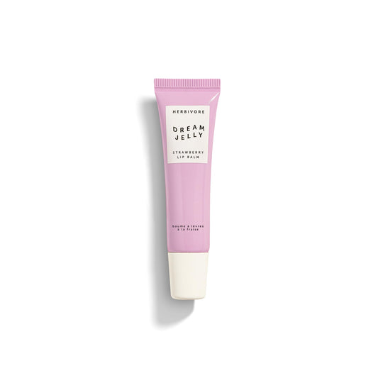 HERBIVORE Dream Jelly lip balm packaging for easy on-the-go hydration.