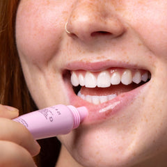 HERBIVORE Dream Jelly lip balm texture glides smoothly for instant comfort.