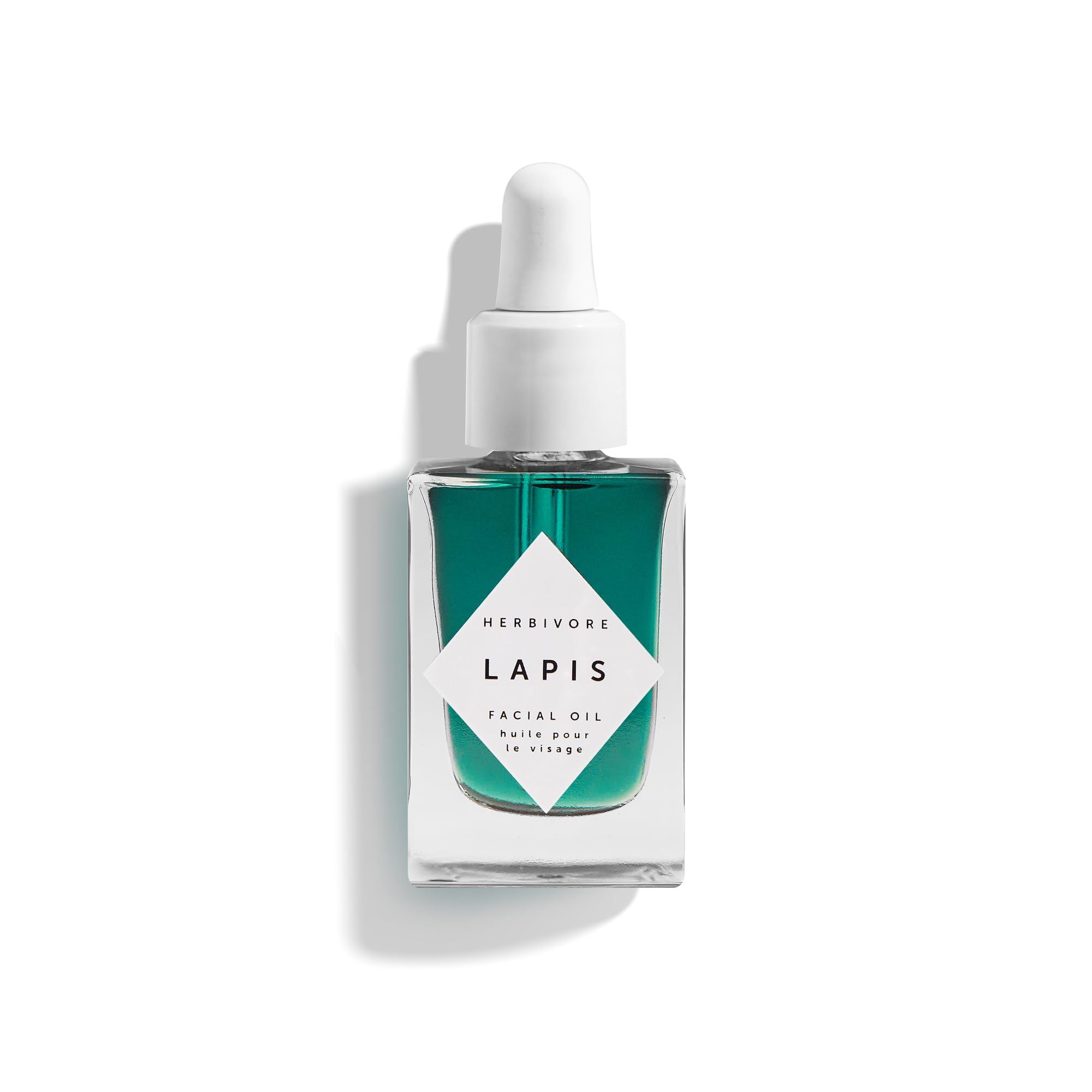 HERBIVORE Lapis Facial Oil bottle closeup for balanced skin and gentle soothing