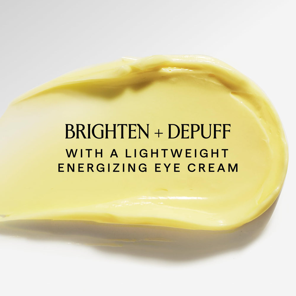 Application on eye area with gentle tapping for de-puffing.