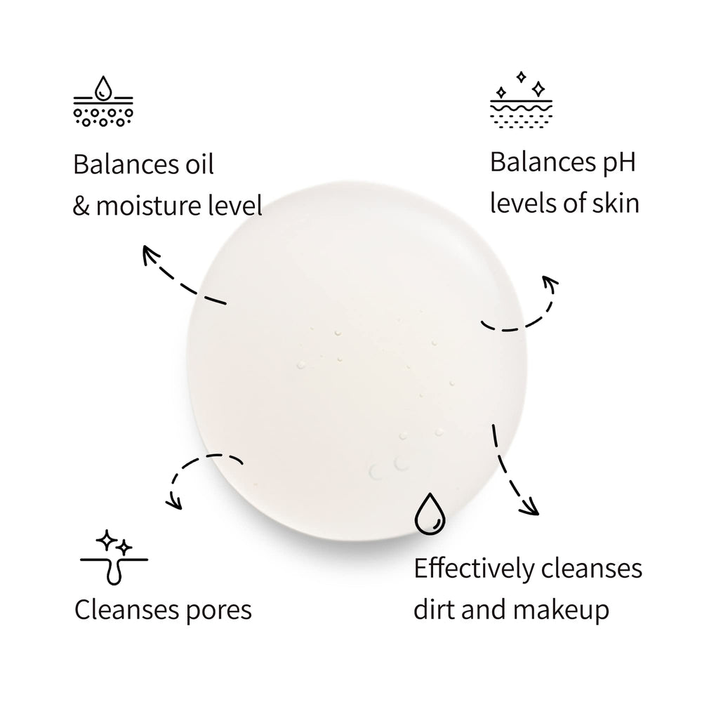 Herbloom moringa seed oil component supports skin nourishment during cleansing.