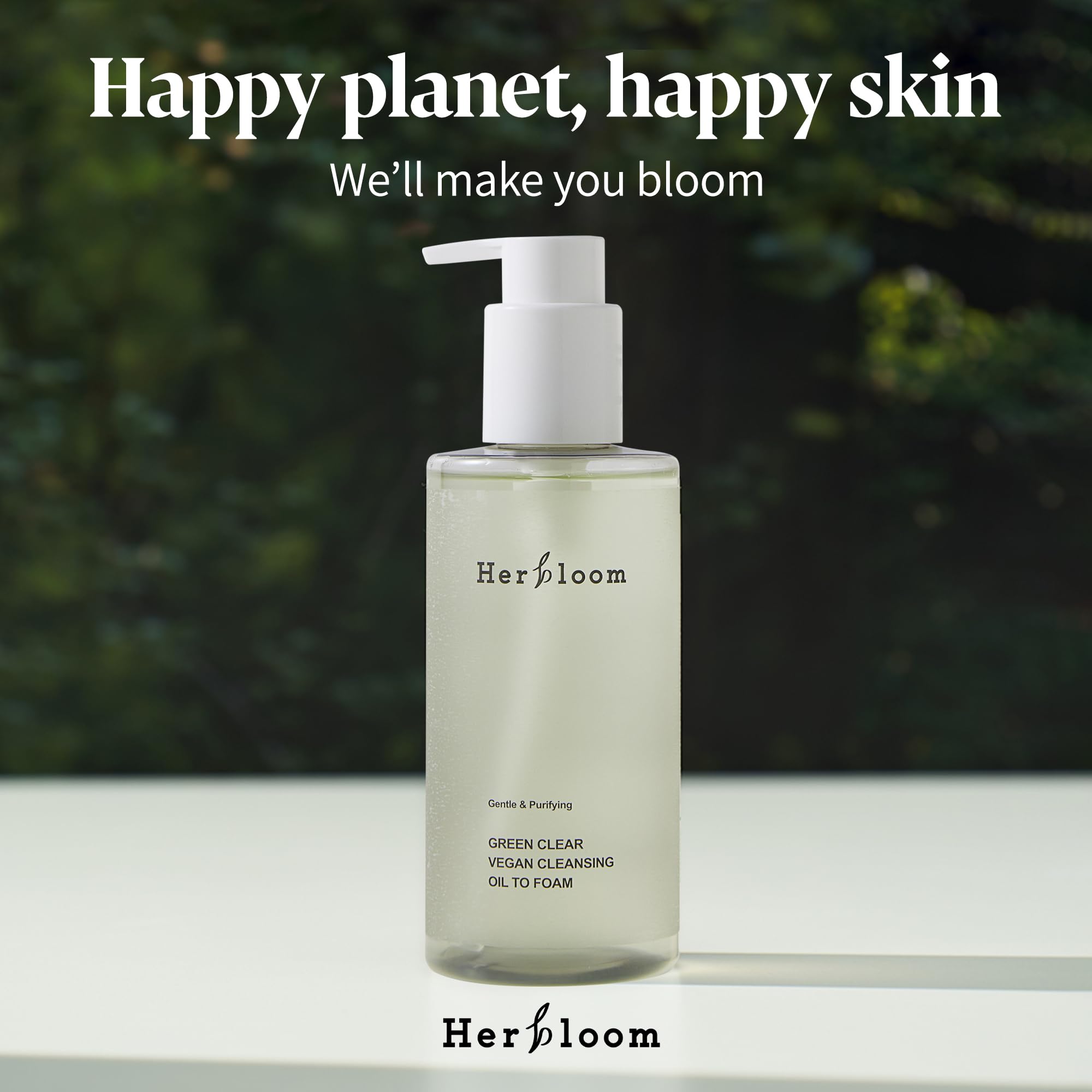 Herbloom vegan cruelty-free label on bottle.