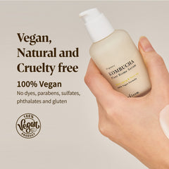 Herbloom Kombucha Biome Serum application spot shows easy layering for daily skincare.