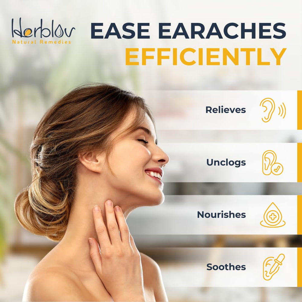 Herblov ear care after swimming helps ears dry and feel comfortable.