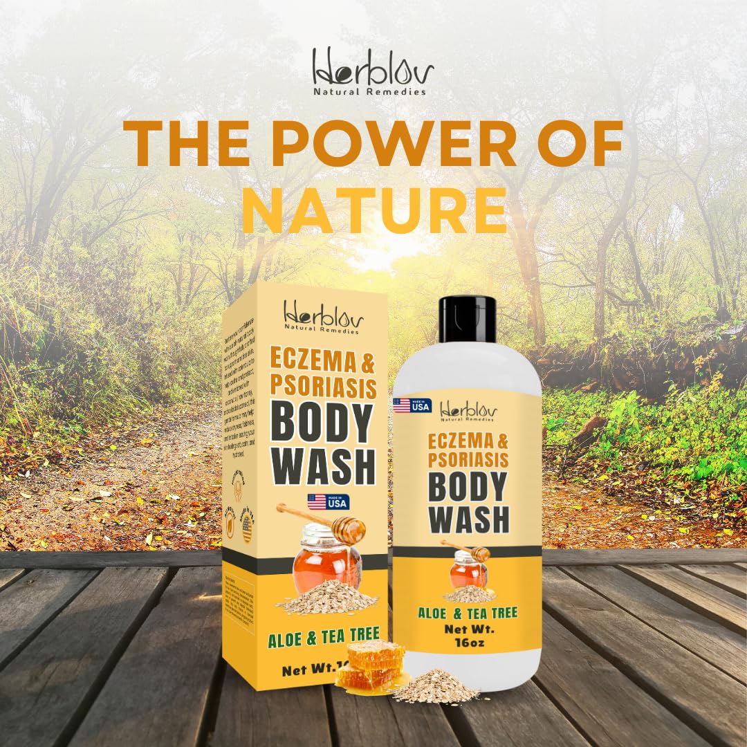 Herblov Eczema Body Wash goat milk oatmeal nourishing cleansing