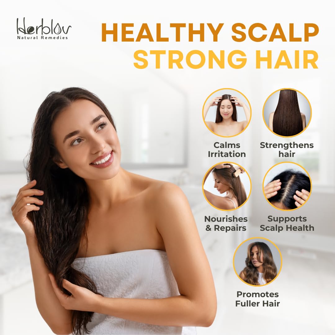 Herblov eczema shampoo peppermint aroma for refreshing scalp feel