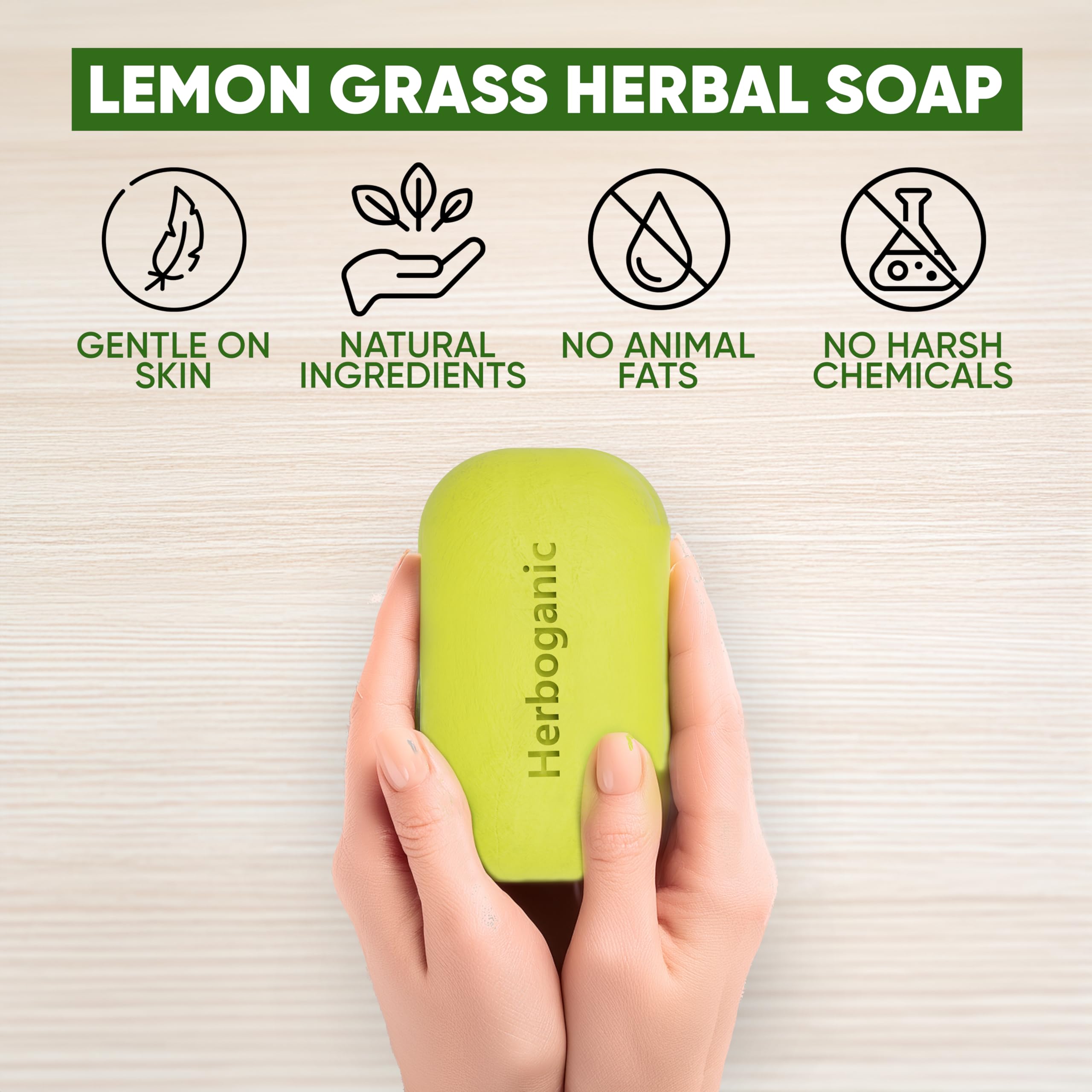 Daily cleansing with natural extracts by HERBOGANIC for a revived feeling after shower.