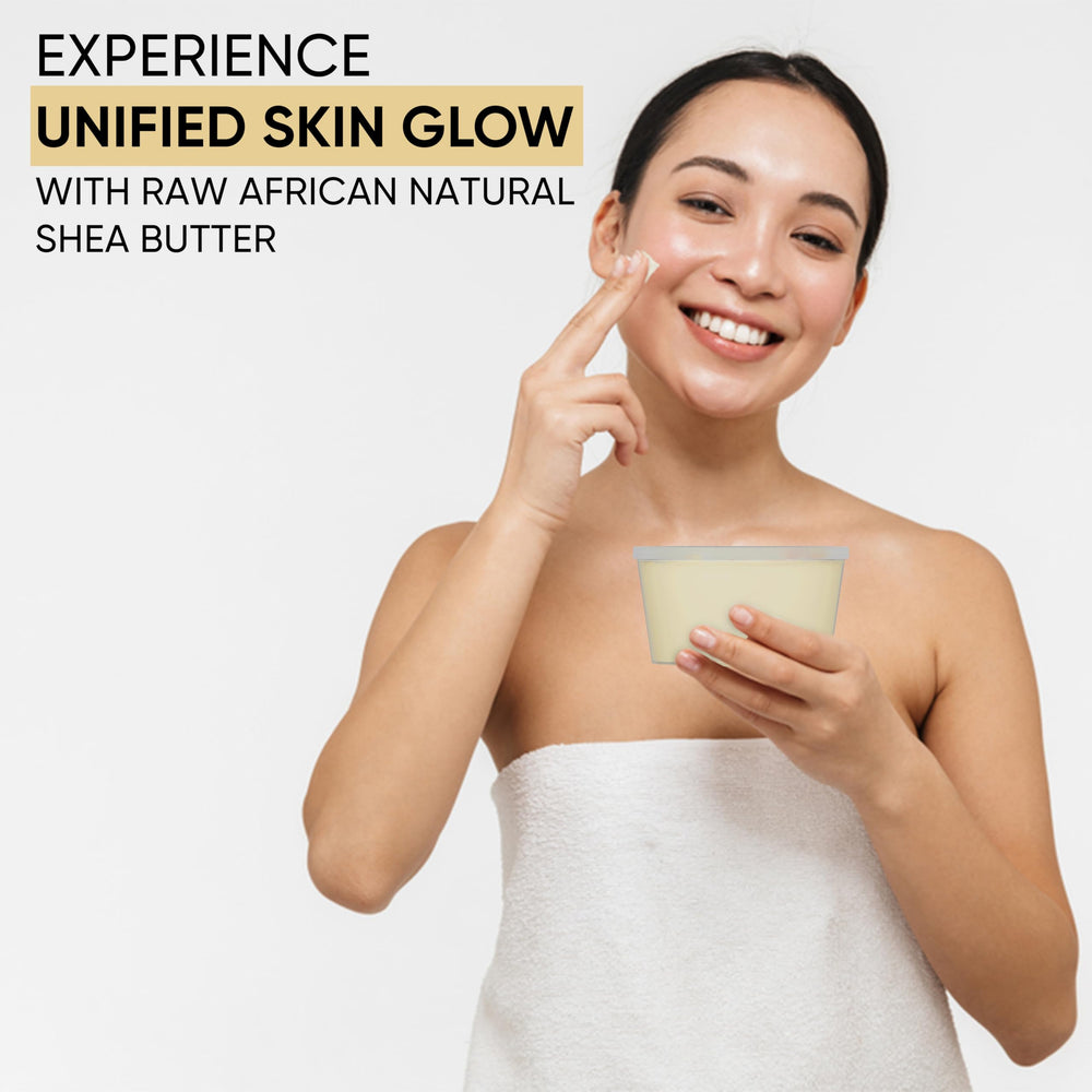 HERBOGANIC Shea Butter glass-jar-label emphasizes natural packaging and non-GMO sourcing.