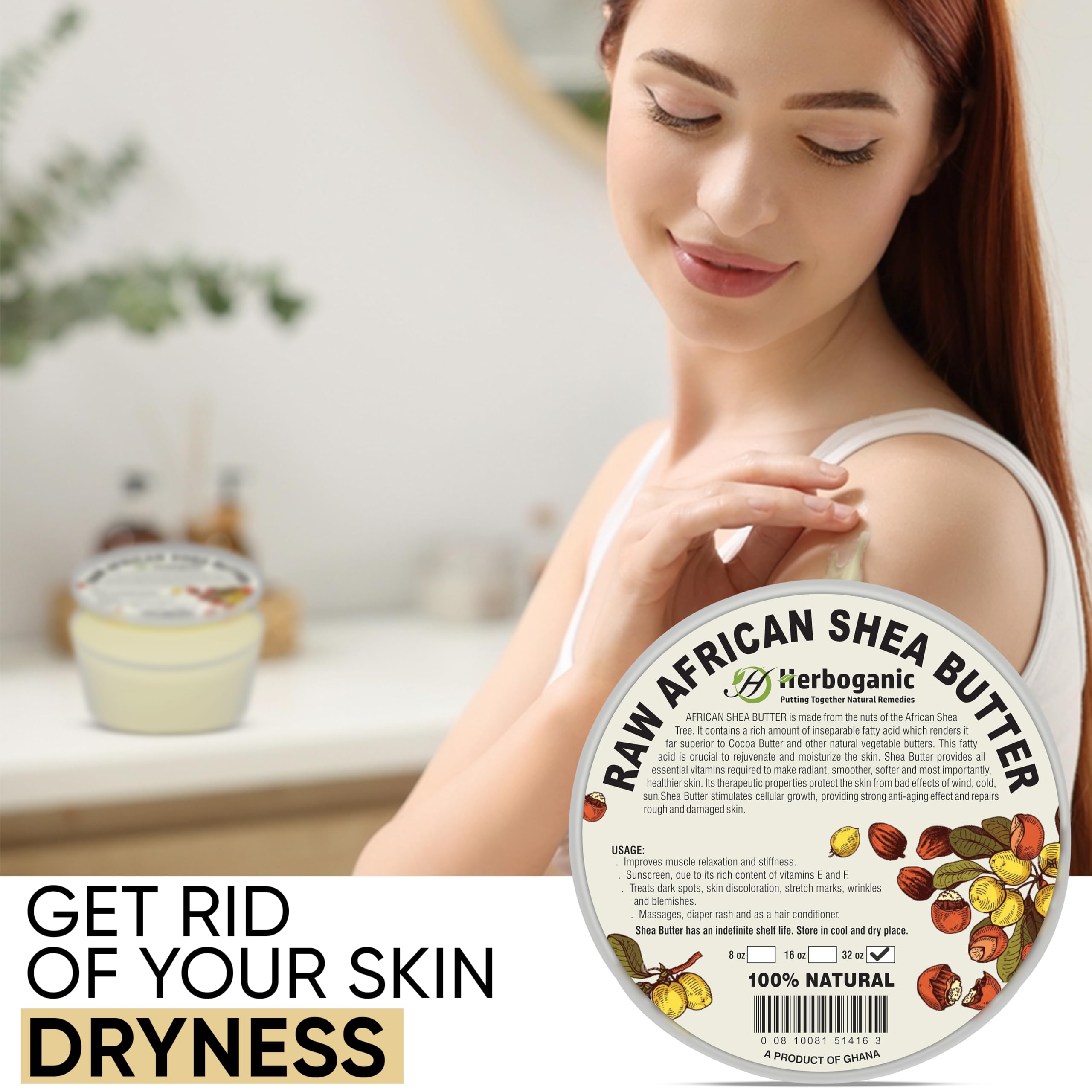 HERBOGANIC Shea Butter hair-care-split-end-care suggests smoothing ends and scalp nourishment.