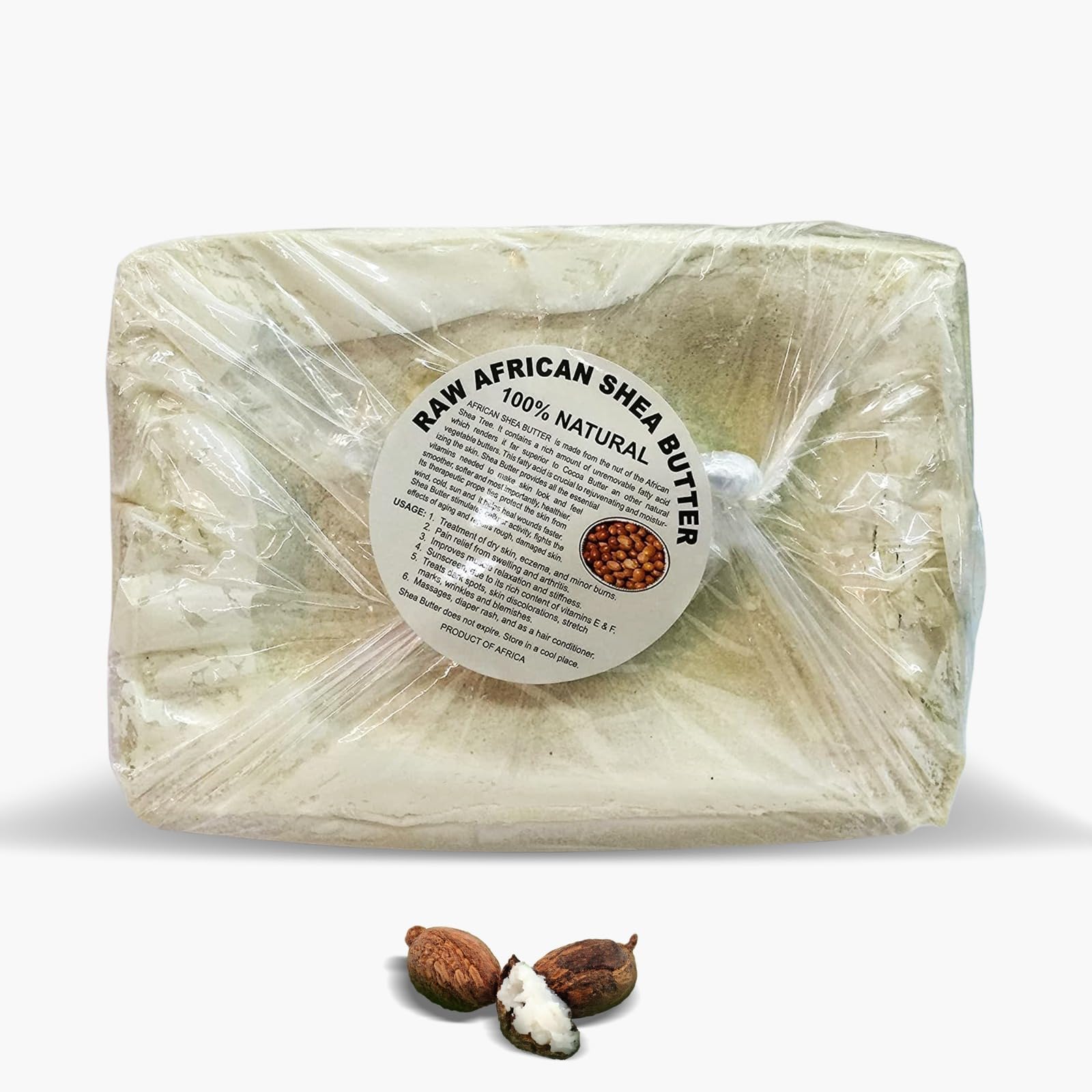 HERBOGANIC 5 lb bulk shea butter packaging for skincare and DIY.