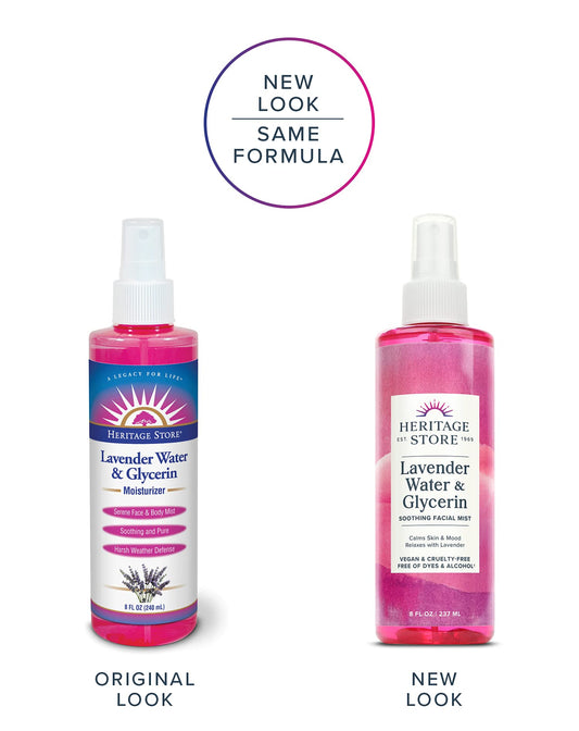 HERITAGE STORE aromatherapy mist spray in hand for daily refreshment