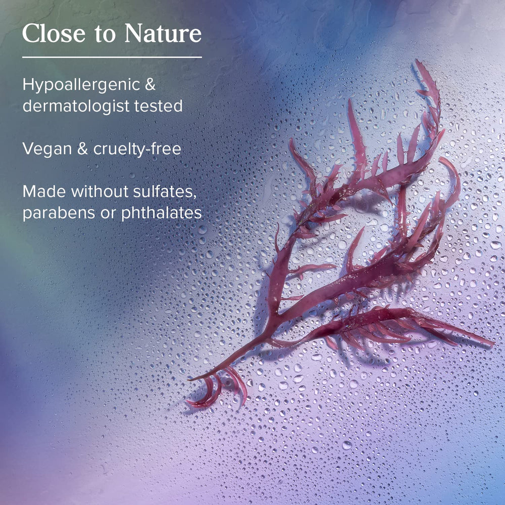 Clear quartz crystal detail evokes radiant energy in Aura Glow Cleanser visuals.