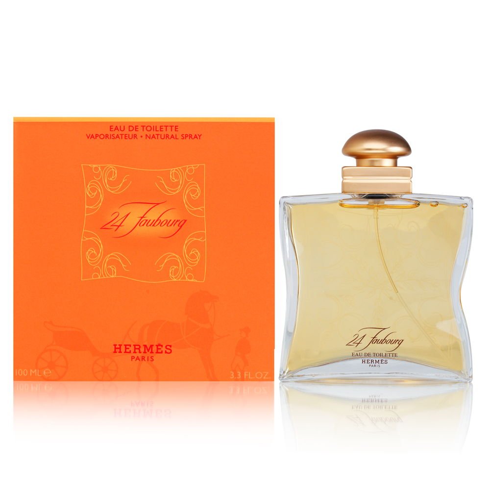 Hermès 24 Faubourg bottle front view, ideal for gifting and daily elegance.