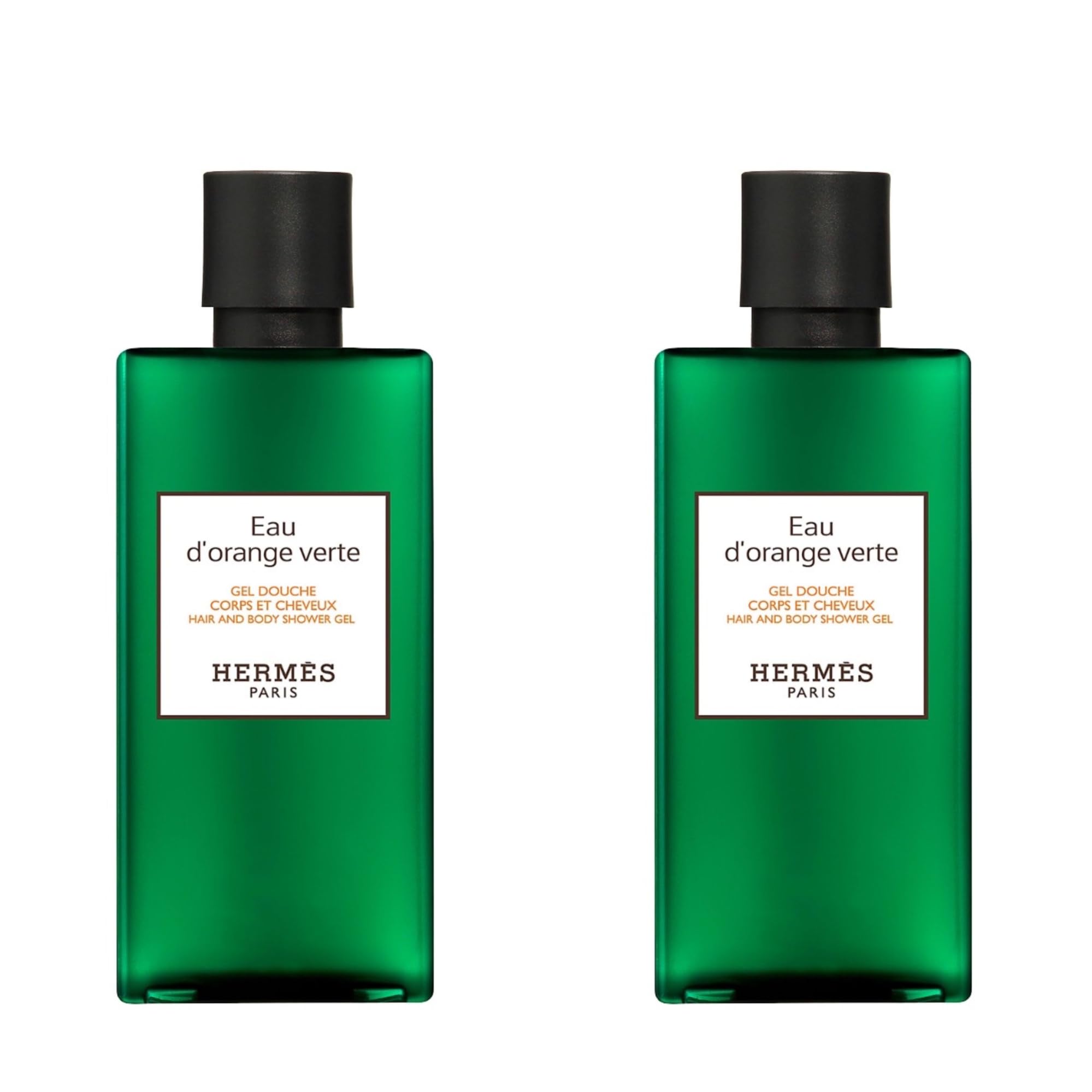 Hermès Eau d'Orange Verte bottle pour creates a generous body and hair lather.
