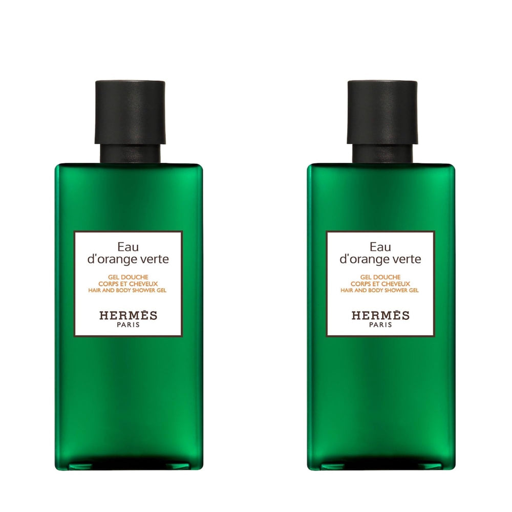 Hermès Eau d'Orange Verte bottle pour creates a generous body and hair lather.