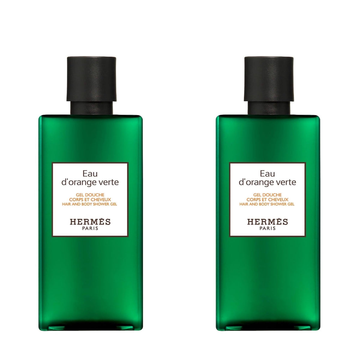 Hermès Eau d'Orange Verte bottle pour creates a generous body and hair lather.