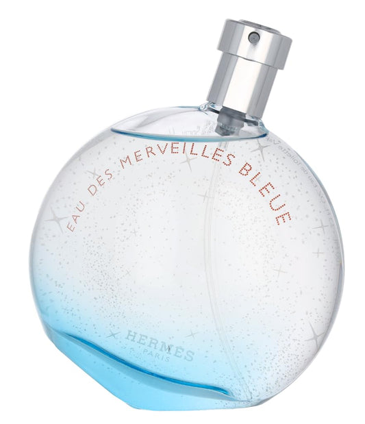 Hermès Eau Des Merveilles Bleue packaging box, premium French fragrance presentation
