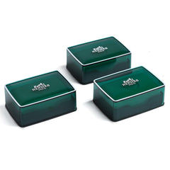 Hermès Eau d’Orange Verte scented soap in a green box, ideal for travel