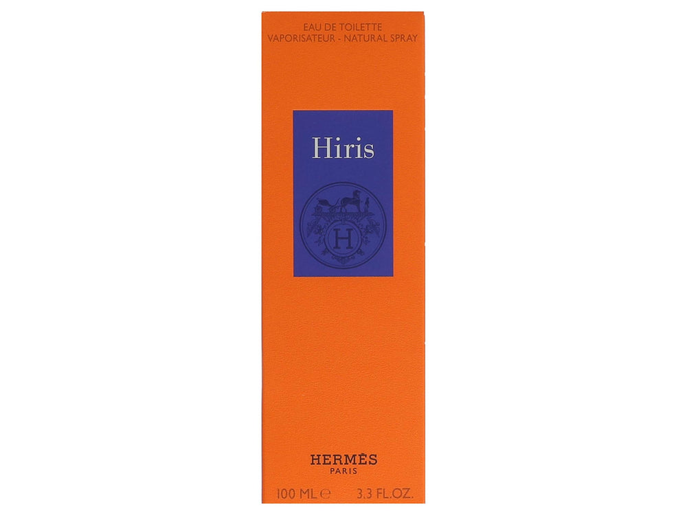 Hermès Hiris bottle close-up highlighting iris-inspired elegance for a refined scent moment.