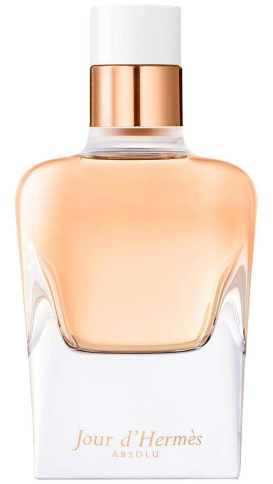 Hermès Jour D'Hermès Absolu bottle close-up, ideal for refined everyday elegance.