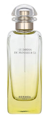 Hermès Le Jardin de Monsieur Li bottle angled; versatile scent for casual occasions.
