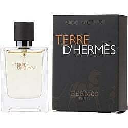 Hermès Terre D'Hermes Pure bottle pour everyday wear with a long-lasting, fresh scent.