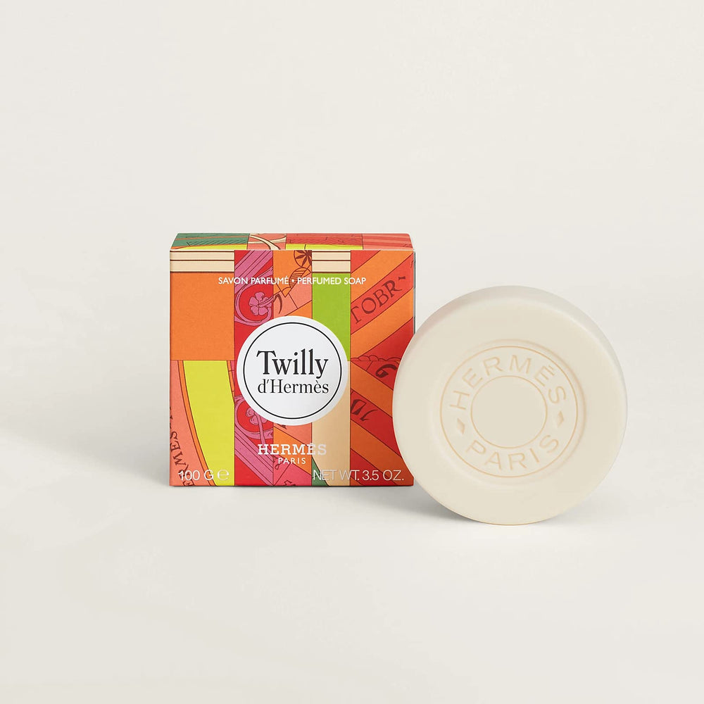 Hermès Twilly d'Hermès soap set fragrance infusion enhances daily pampering.