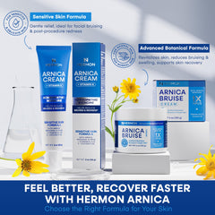 Hermon Arnica Bruise Cream 2 oz tube ideal for on-the-go use