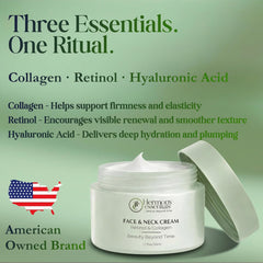 Lightweight cream swirl demonstrates quick absorption for daily hydration