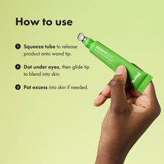Hero Cosmetics Bright Eyes lightweight formula glides smoothly for quick blending.