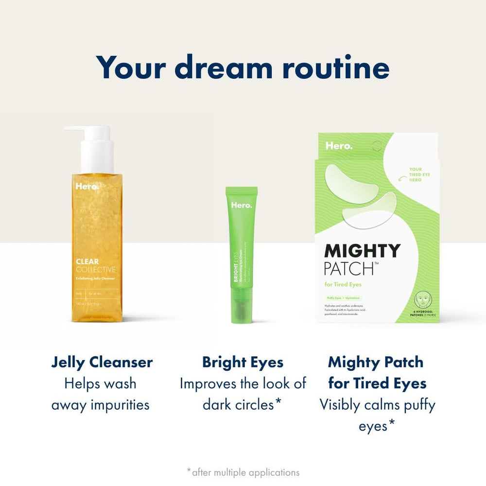 Hero Cosmetics Bright Eyes supports multi-application brightness over time.