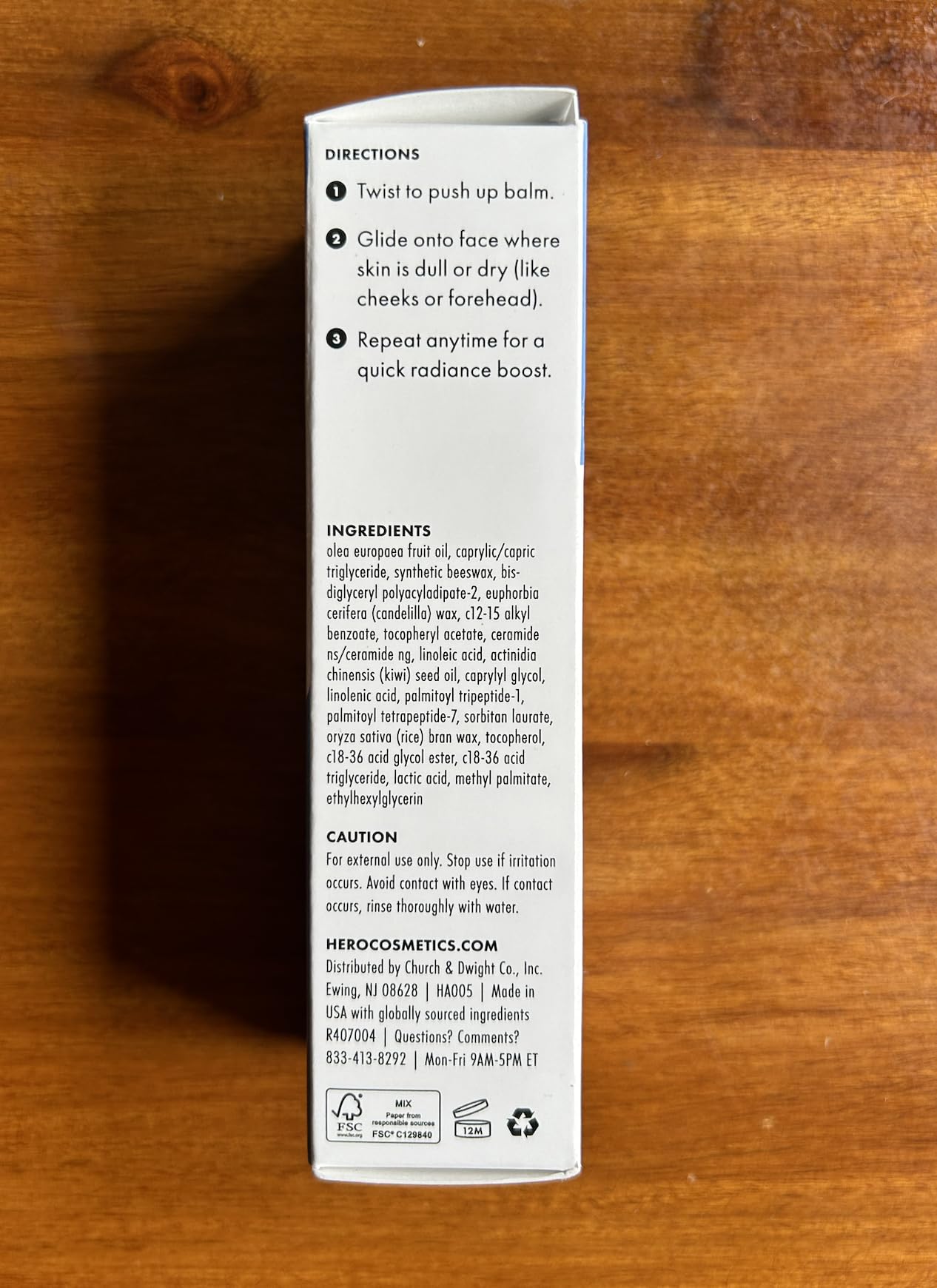 Hero Cosmetics Glow Balm smooths dry spots for softer skin