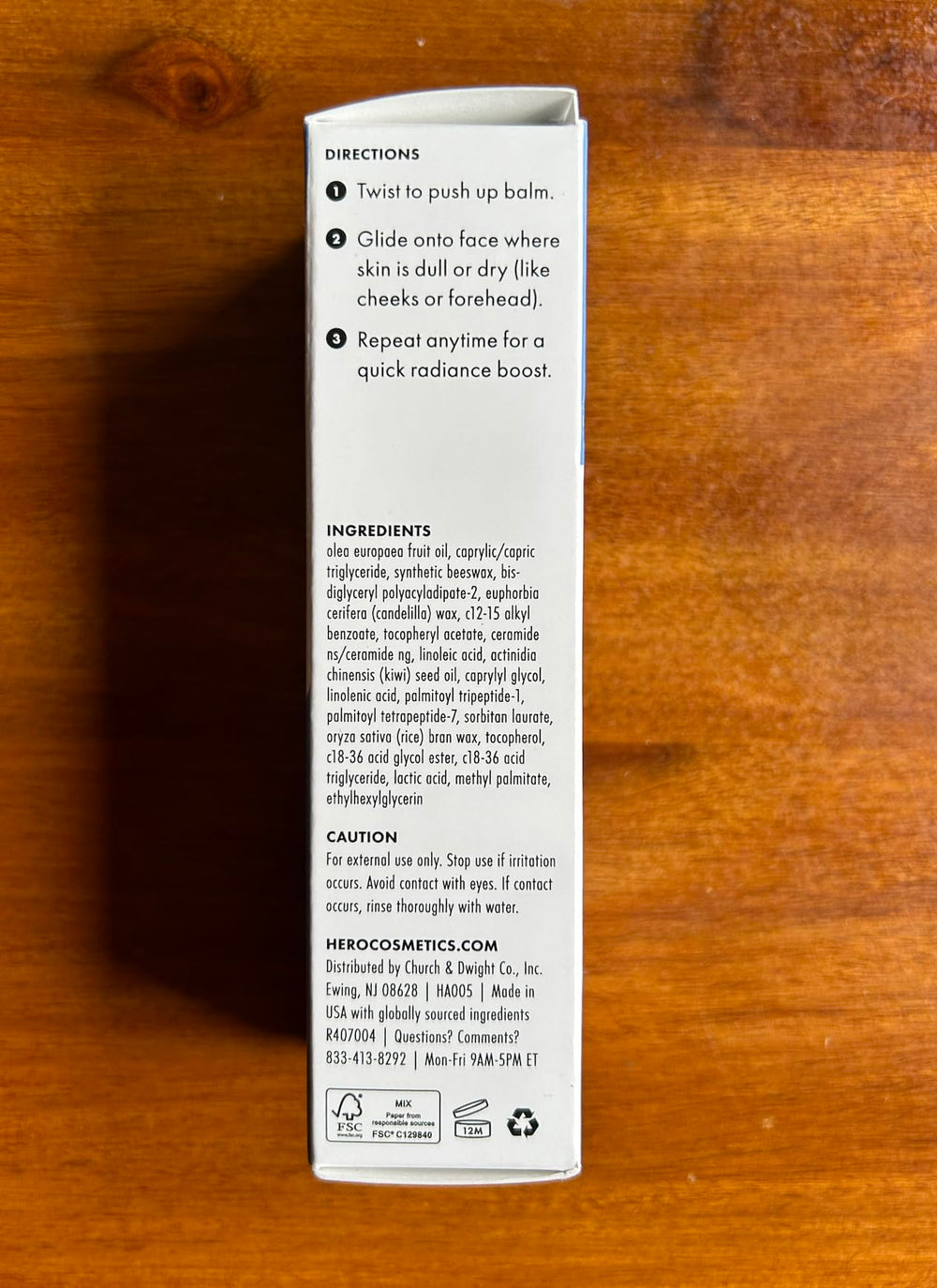 Hero Cosmetics Glow Balm smooths dry spots for softer skin