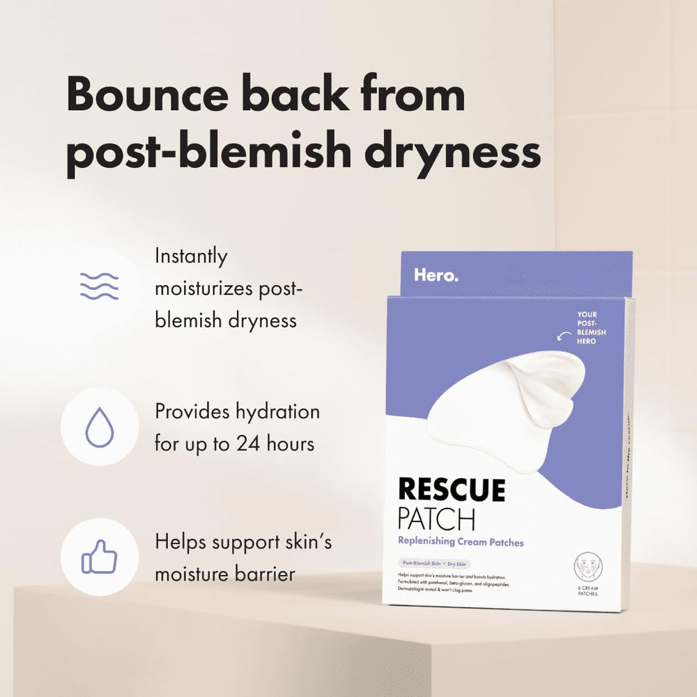HERO COSMETICS Rescue Patch adheres securely with flexible edges
