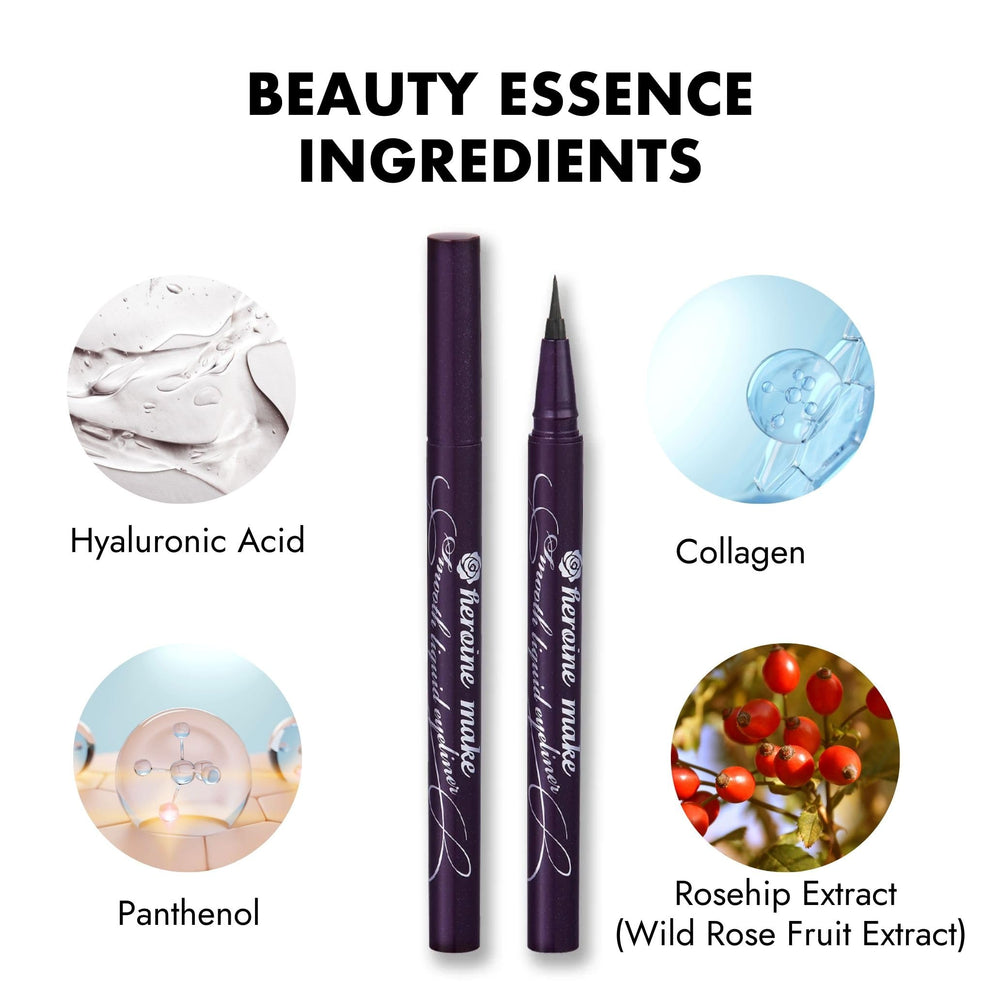 Heroine Make hypoallergenic formula ideal for sensitive eyes.