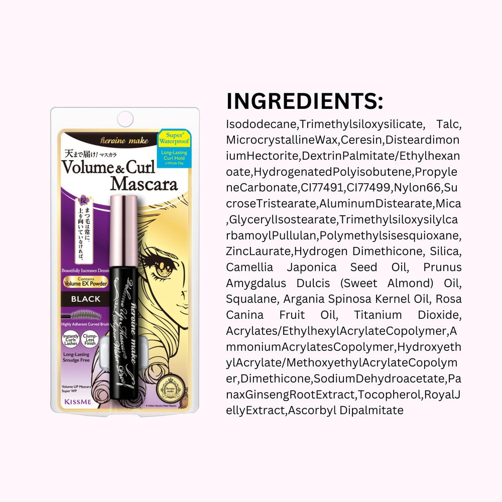 Heroine Make mascara made in Japan with reliable quality standards.