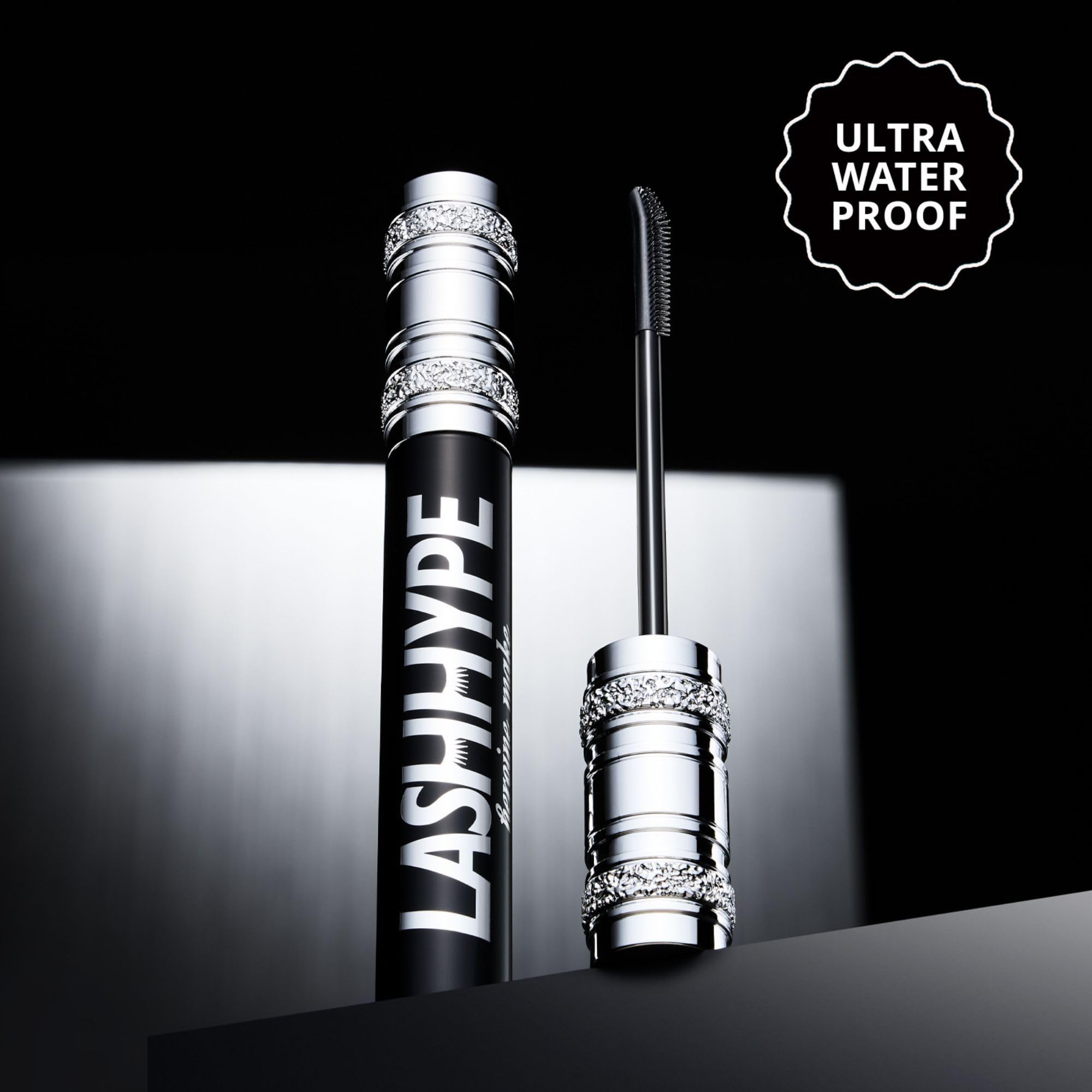 Heroine Make Lash Hype demonstrates length and volume action on lashes