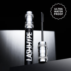 Heroine Make Lash Hype demonstrates length and volume action on lashes