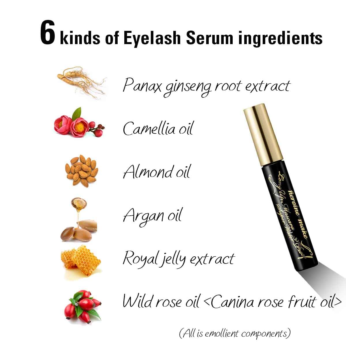 Heroine Make Mascara all-day-hold keeps curl from morning to night.