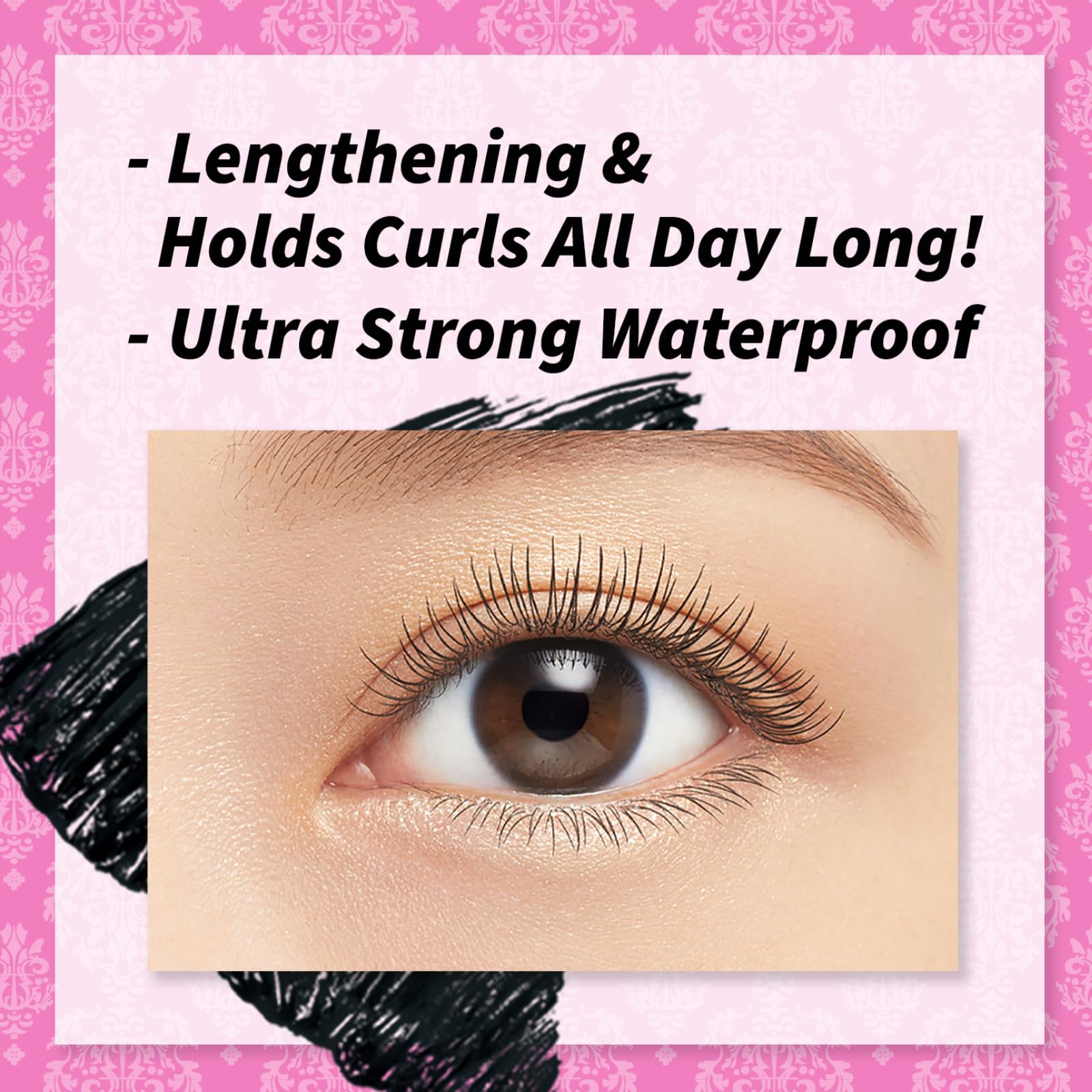 Heroine Make Mascara lash-care-oils nourishes lashes with Camellia and Argan oils.