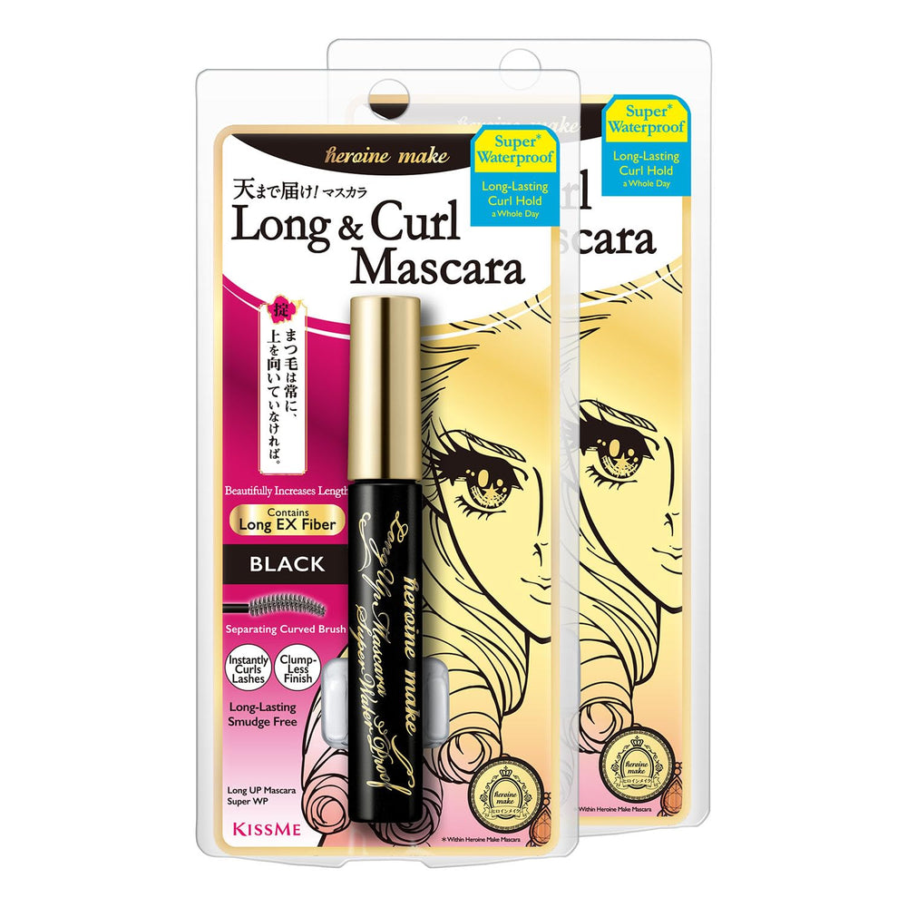 Heroine Make Mascara waterproof 5mm-fiber adds length and lift for bold lashes.