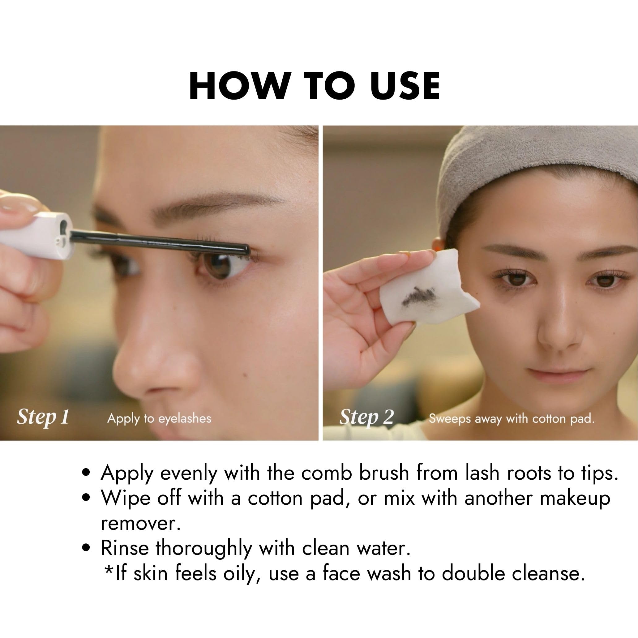 Heroine Make Speedy Mascara Remover hypoallergenic fragrance-free formula suitable for sensitive eyes.
