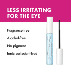 Heroine Make Speedy Mascara Remover lashes after cleansing look soft and makeup-free.