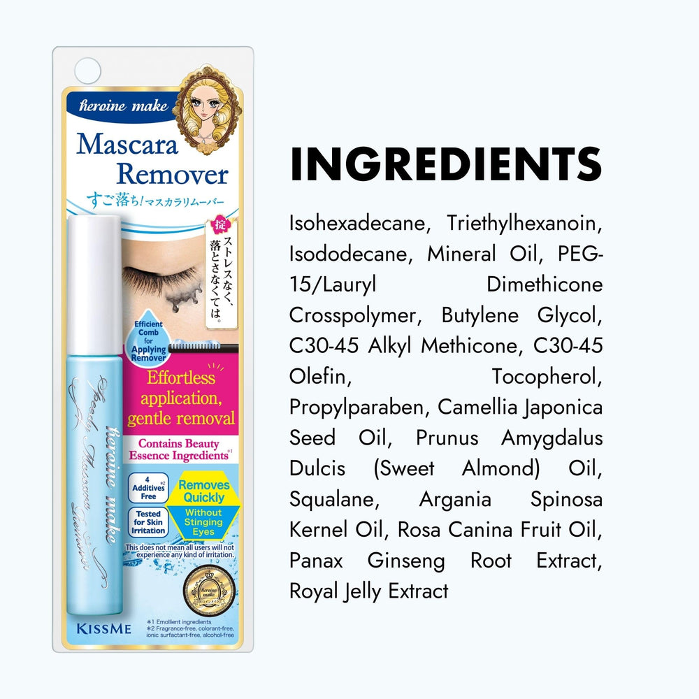 Heroine Make Speedy Mascara Remover ideal for daily use and travel.