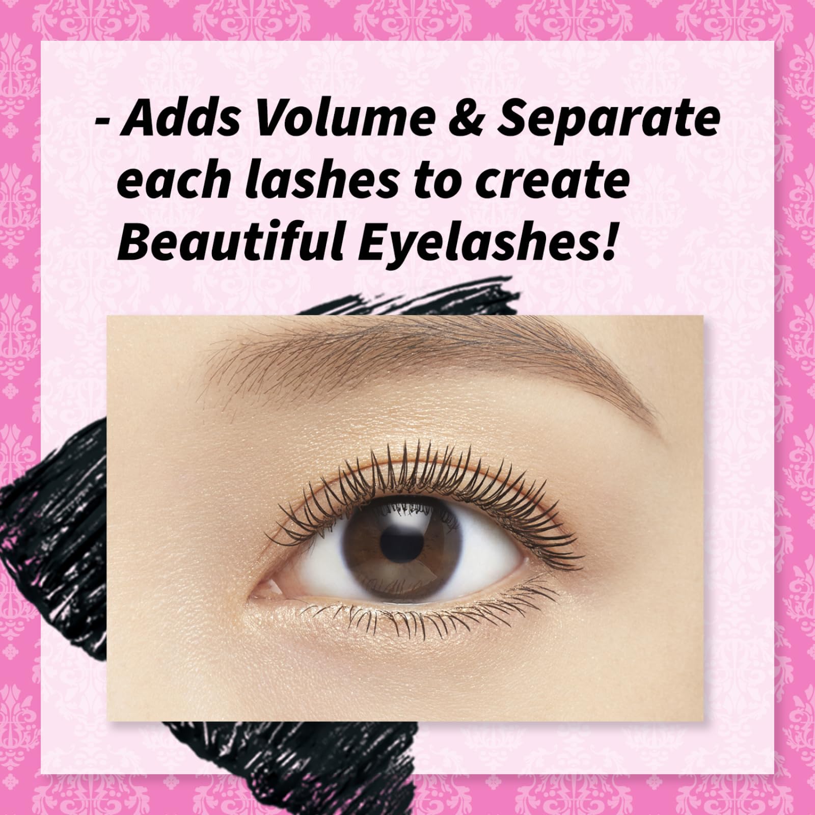Volume Separate Powder thickens lashes with separation