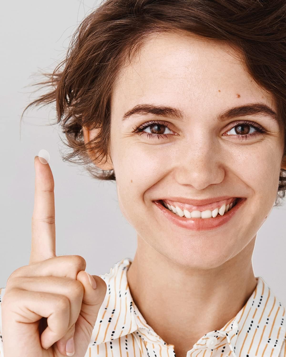 HeroLabs patch applied to skin demonstrates discreet day or night use