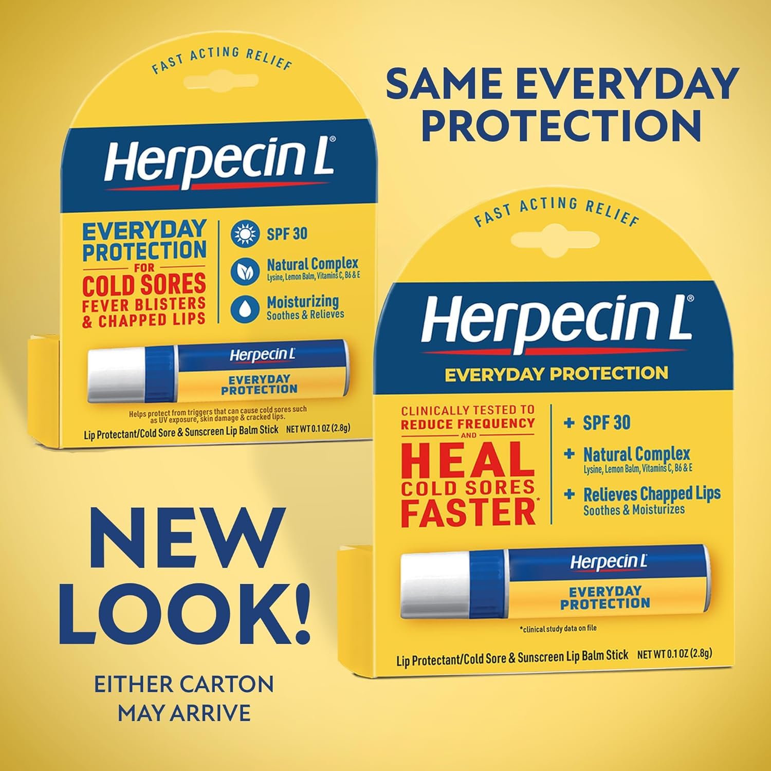 Herpecin-L lip balm being applied for smooth, comfortable lips.