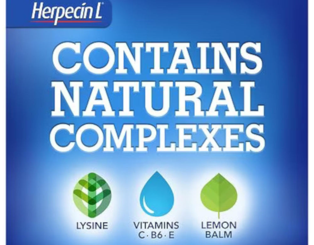 Herpecin L lip protectant SPF 30 lemon balm lysine ingredients.