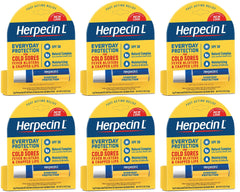 Herpecin L lip protectant SPF 30 packaging for on-the-go protection.